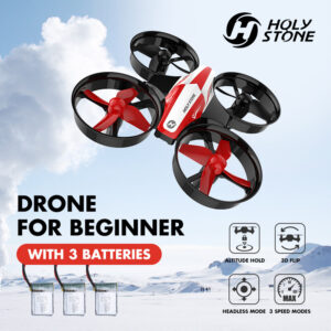 Holy Stone HS210 Mini Quadcopter Drone RC Nano Best Drone for Kids and Beginners RC Helicopter Plane with Auto Hovering, 3D Flip, Headless Mode and Extra Batteries Toys for Boys and Girls