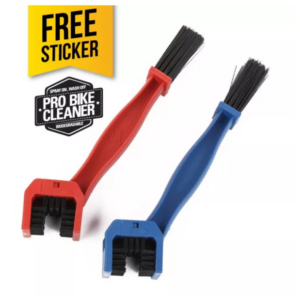 Berus Rantai Bicycle Motorcycle Chain Cleaning Tool Gear Grunge Brush Cleaner Red Color
