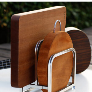 Kitchen Stainless Steel Cutting Board Storage Rack Cutting Board Rack Installation-Free Punching Pot Cover Rack Cutting Board Storage Drain Rack