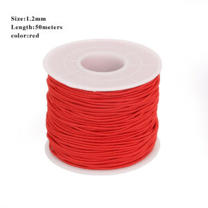 40-100M/Roll 0.8/1.2/1.5mm Nylon Elastic Cord Thread String Rope Beading Wire For Jewelry Making DIY Bracelet Necklace Home Garment Accessory Handmade